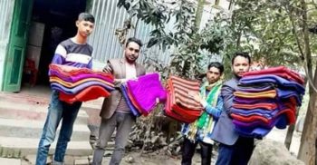 ২০০ শতাধিক গরীব ও অসায়দের মাঝে কমম্বল বিতরণ