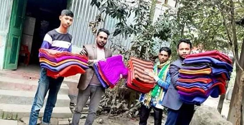 ২০০ শতাধিক গরীব ও অসায়দের মাঝে কমম্বল বিতরণ