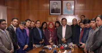 সাংবাদিকদের সুরক্ষার জন্য তৈরি গণমাধ্যমকর্মী আইন সহসাই মন্ত্রিসভায় যাবে: তথ্যমন্ত্রী