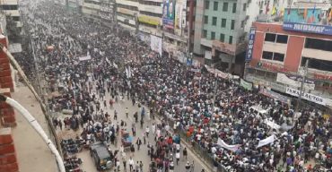 খালেদার মুক্তির দাবিতে বিএনপির সমাবেশ চলছে