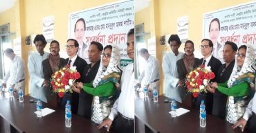 বড়লেখায় জাতীয় পার্টিতে শতাধিক নেতাকর্মীর যোগদান ও  কেন্দ্রীয় জাপা সদস্য শামীমকে সংবর্ধনা