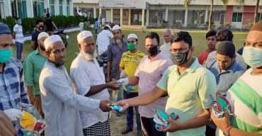 ডামুড্যায় ছাত্রলীগের উদ্যোগে মাক্স ও সাবান বিতরন