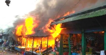 বাউফলে ভয়াবহ অগ্নিকান্ডে ক্ষতি ১০ কোটি টাকা