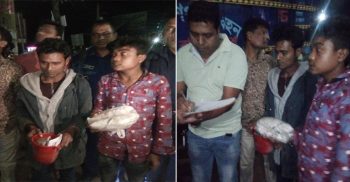 ঝিনাইদহে বালির ট্রাক থেকে গাঁজাসহ গ্রেফতার ২