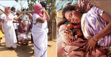 অন্তঃসত্ত্বাকে কাঁধে করে ৭ কি:মি: বয়ে নিয়ে গেলেন স্বাস্থ্যকর্মীরা