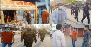 শার্শা উপজেলা ম্যাজিস্ট্রেটের বেনাপোলে অভিযান