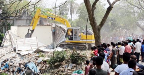 শৈলকুপার কাতলাগাড়ী অভিযান, জিকে সেচ খালের দেড়শতাধিক অবৈধ স্থাপনা উচ্ছেদ