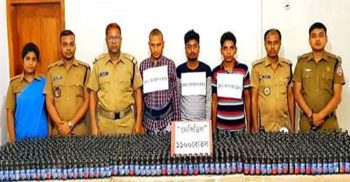 চাঁপাইনবাবগঞ্জে ডিএনসির অভিযানে ১ হাজার ১০০ বোতল ফেনসিডিলসহ ৩ জন গ্রেপ্তার 