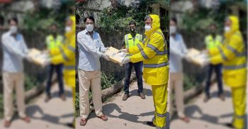 গলাচিপায় কোয়ারান্টাইনে থাকা ব্যক্তিদের জন্য উপহার: ওসি আখতার মোর্শেদ