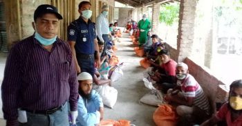 আমতলীর আঠারগাছিয়া ইউনিয়নে করোনায় কর্মহীন একশত জনকে প্রধানমন্ত্রীর মানবিক সহায়তা