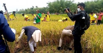 করোনাকালীন লকডাউনে শ্রমিক সঙ্কটে কৃষকদের পাশে দাঁড়িয়েছে জেলা পুলিশ