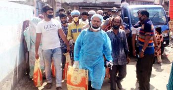 করোনা প্রভাবে কর্মহীন খেটে খাওয়া মানুষদের পাশে শরিফুল হক?