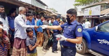 রাঙ্গাবালীতে করোনা প্রতিরোধে পুলিশের নানামুখী কার্যক্রম