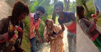 অনাথ, ঠিকানাবিহীন ও ক্ষুধার্থ মাঝে দশমিনায় শুকনা খাবার বিতরণ