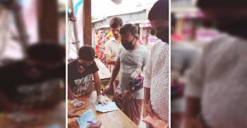 গলাচিপায় রেশন কার্ডে চাল নিচ্ছে হত দরিদ্ররা