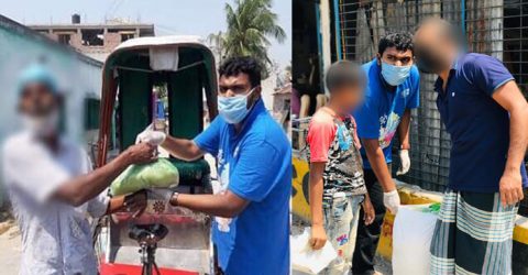 খালিশপুর ছাত্র সমাজের উদ্যোগে খাদ্য সামগ্রী বিতরণ
