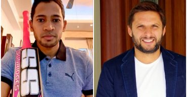 অবশেষে ১৭ লাখ টাকায় মুশফিকের ব্যাট কিনলেন শহীদ আফ্রিদি