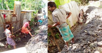 রাজাপুরে মশার উপদ্রব থেকে বাঁচতে সেচ্ছায় নালা-নর্দমা পরিষ্কারের উদ্যোগ এলাকাবাসীর