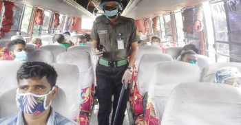 শৈলকুপায় করোনা মোকাবেলায় তৎপর আনসার ভিডিপি সদস্যরা