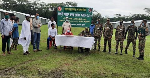 পটুয়াখালীর দশমিনায় আশ্রয়ন প্রকল্প হস্তান্তর