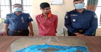 কলাপাড়ায় গাঁজাসহ এক মাদক ব্যবসায়ী আটক