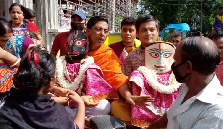 গলাচিপায় রথযাত্রা উৎসব পালিত