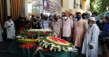 বনানীতে নাসিমকে শেষ শ্রদ্ধা জানালেন ডা. জাফরুল্লাহ