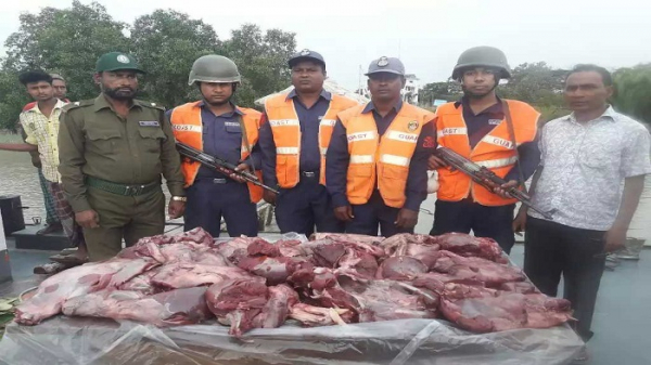 সুন্দরবনে ১০ কেজি হরিণের মাংস উদ্ধার