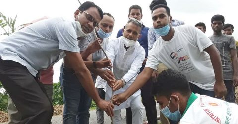 শরীয়তপুর সদর উপজেলা যুবলীগের উদ্যোগে ৫ শতাধিক বৃক্ষরোপণ