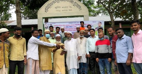 সেন্ট্রাল লন্ডন যুবদলের পক্ষে সিলেট খাদিমুল ইসলাম মোহাম্মদীয়া কুবেরাইল মাদ্রাসায় অর্থ সহায়তা প্রদান