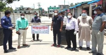 নাভারন সদর ও বেনাপোল পৌরসভার দূর্গাপুর গ্রাম লক ডাউন ঘোষনা