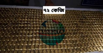 শার্শা সীমান্ত এলাকা থেকে ৭২ কেজি স্বর্ণ উদ্ধার