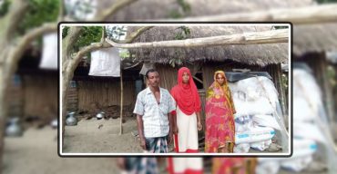 অভাব রুখতে পারেনি আসমানীকে কালীগঞ্জের গ্রামে ভাঙা ঘরে চাঁদের আলো