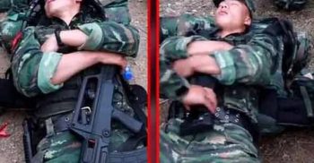 বন্দুক বুকে জড়িয়েই ঘুমাচ্ছে চীনা সেনারা, ভিডিও ভাইরাল
