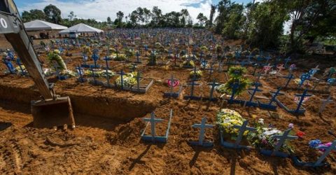 ব্রাজিলে গত ২৪ ঘণ্টায় করোনায় ১০০৫জনের মৃত্যু, ৩৫হাজার ছাড়িয়েছে