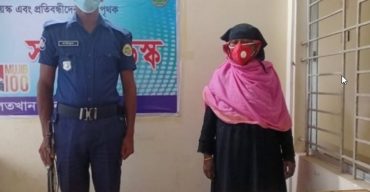 ভোলায় একশত পিস ইয়াবা নারী মাদক বিক্রেতা আটক