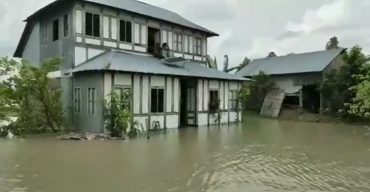 শরীয়তপুরের বন্যার পানিতে নিম্নাঞ্চলের ৩০ টি গ্রাম প্লাবিত