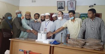 পররাষ্ট্র মন্ত্রণালয়ের সিনিয়র সহকারী সচিবের পক্ষ থেকে ইকরামুল মুসলিমীন মৌলভীবাজারকে অক্সিজেন প্রদান