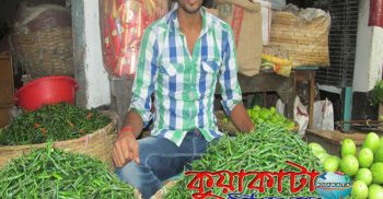 বেনাপোল বাজারে কাঁচা মরিচের গায়ে আগুন