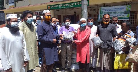 ঝিনাইদহে কৃষকদের মাঝে রাসায়নিক সার ও বীজ বিতরণ