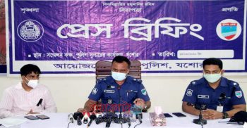 যশোর শিশু উন্নয়ন কেন্দ্রের ঘটনা নিয়ে সংবাদ সম্মেলনে পুলিশ সুপার মোহাম্মদ আশরাফ হোসেন