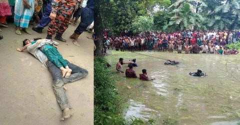 ভালোবাসার সন্তানকে বুকে জড়িয়েও বাঁচাতে পারেননি বাবা