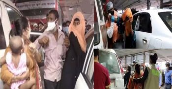 প্রবাসী স্বামীকে নিতে বিমানবন্দরে দুই স্ত্রীর মারামারি (ভিডিও)