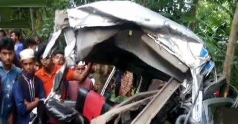 ত্রিমুখী সংঘর্ষে একই পরিবারের ৫সদস্যসহ ৬ জন নিহত