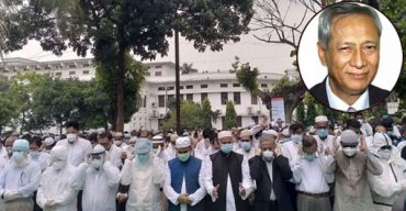 শহীদ বুদ্ধিজীবী কবরস্থানে অ্যাটর্নি জেনারেল মাহবুবে আলমের দাফন সম্পন্ন