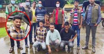 ভারতীয় ১১৭ পিস শাড়ি ও প্রাইভেট কার সহ তিনজনকে আটক করেছে ডিবি পুলিশ