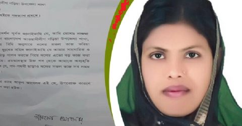 দেবরকে আটক করায় আ.লীগ থেকে পদত্যাগ করলেন ভাইস চেয়ারম‌্যান