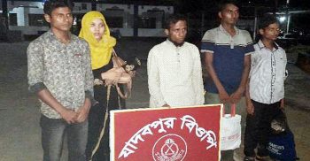 মহেশপুর অবৈধভাবে সীমান্ত অতিক্রমকালে ৫রোহিঙ্গা নারী-পুরুষ আটক