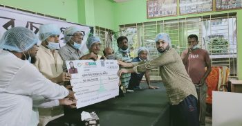 বেনাপোল ট্রান্সপোর্ট মালিক সমিতি’র মরণোত্তর চেক প্রদান