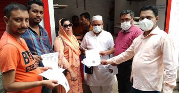 ইন্টারনেটের অপব্যবহার রোধে সামাজিক সচেতনতা গড়তে লিফলেট বিতরণ